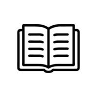 Open Book Icon Education Reading Knowledge Symbol for Websites and Apps vector