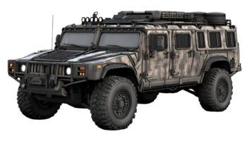 High-profile, rugged off-road vehicle with extensive modifications. png