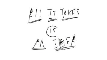 All it takes is an idea on White Background video