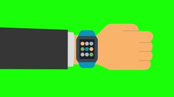 Smartwatch on Hand Animation - Wearable Tech Motion Graphic video