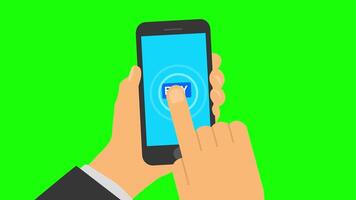 Online Mobile Phone Order Animation, Smartphone Purchase Motion Graphic video