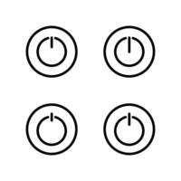 Power icon set. Power icon. vector