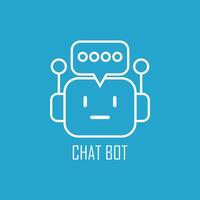 Chat Bot Icon Sign. Artificial Intelligence Ai Automation Chatbot Virtual Assistant vector