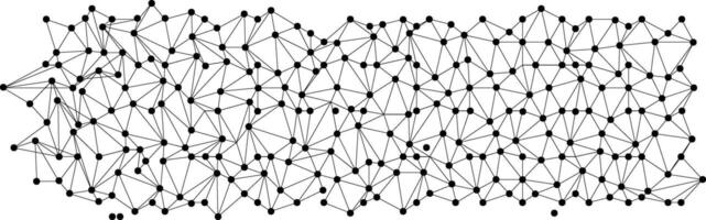 Abstract plexus technology futuristic network background. Complex network visualization of interconnected nodes in a scientific structure. Neural network artificial intelligence vector