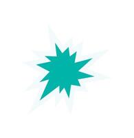 Bold abstract star sticker. Minimalist shape element with modern brutalism style. This sticker serves as a vibrant symbol, enhancing various creative projects with its y2k aesthetic. vector
