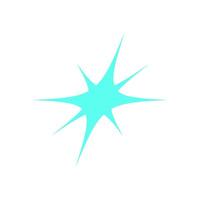 Psychedelic Y2K star symbol. Abstract retro element in modern shape. This cool logo represents 90s nostalgia with a bold geometric form, perfect for trendy decoration or art collection. vector
