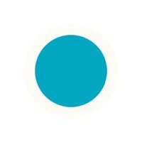 Brutalist circle icon sticker. Modern abstract shape in a minimal form. This bold symbol features geometric elements with a y2k aesthetic, perfect for contemporary graphic applications. vector