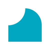 Abstract modern circle icon. Minimal brutalist shape element. Flat graphic style, y2k aesthetics, contemporary symbol. Perfect for trendy projects and bold design applications. vector