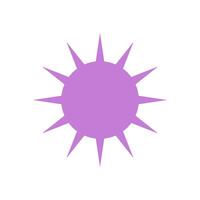 Bold star shape. Modern figure icon. Abstract element of brutalist design, flat style, and y2k aesthetics. Suitable for graphic projects and decorative purposes. vector