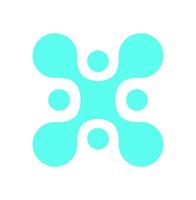 Y2K abstract Shape pattern. Retro metaball shape forms an eye icon. Modern geometric symbol with flat design, perfect for trendy decoration and nostalgic collection. vector