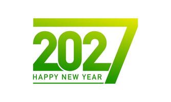 2027 new year logo for calendar. vector