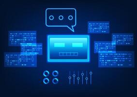 Agentic AI surrounded by program code represents an intelligent artificial intelligence that can make decisions, work, and learn on its own, with a code system that controls, analyzes, and processes. vector