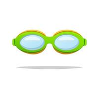 Swimmer pool goggles isolated on white background. vector