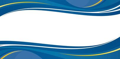 abstract blue and yellow waves backgrounds design with a white banner for presentation template, presentation slides, template with space for text, business card , abstraction creative website banners vector