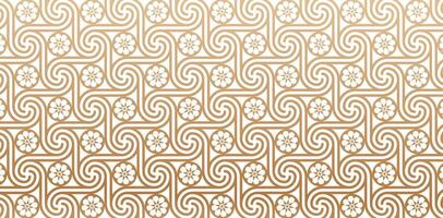 seamless pattern with spiral swirling golden line ornamental isolated white background for Elegant luxury texture wallpaper, backgrounds and page fill, Fashionable modern wallpaper or textile material vector