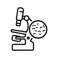 illustration of microbiology science icon vector