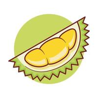 illustration of slice durian vector
