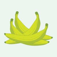 Plantain fruit flat design cartoon icon illustration vector