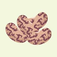 Pinto beans beans flat design cartoon icon illustration vector
