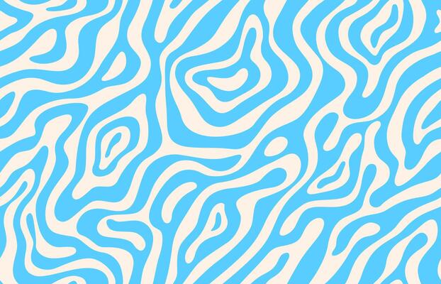 Psychedelic groovy water wave abstract pattern