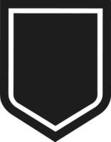 Shield Silhouette - Bold Minimal Emblem Icon for Security, Badge, or Logo Design vector