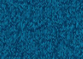 Bright blue abstract knitted texture background vector