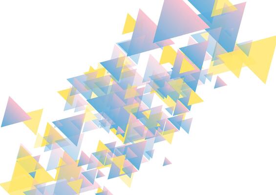 Colorful pastel triangles geometric tech abstract background