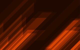 Dark orange glossy glowing geometric tech background vector