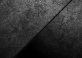 Black technology background with grunge texture vector