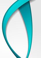 Grey and blue paper waves abstract corporate background vector