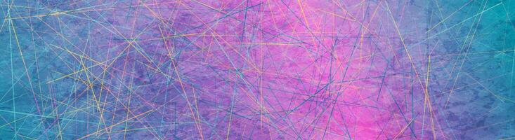 Colorful holographic lines abstract grunge background vector