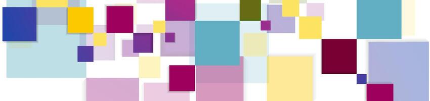 Colorful squares geometric tech abstract background vector