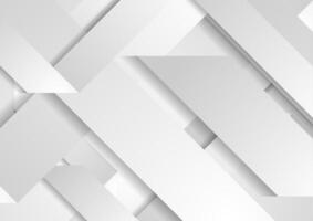 White grey paper elements abstract geometric background vector