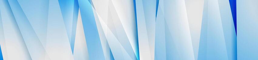 Blue white abstract minimal background with glossy stripes vector