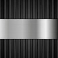 Abstract tech metallic dark background vector