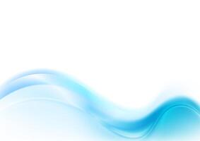 Abstract blue white wavy background vector