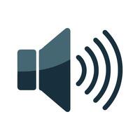 Speaker volume icon design vector