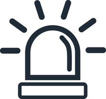 Siren icon. in trendy flat style. isolated on white background. Alarm symbol for your web site design. in modern design vector