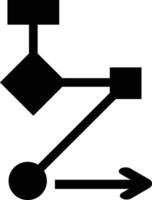 workflow icon. Pictogram in outline style. flat line icon suitable for mobile apps, websites and illustration, in modern style, a black and white illustration of a computer vector