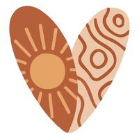 Abstract Boho Elements Clipart and Wall Art Design for Sublimation and Digital Use vector