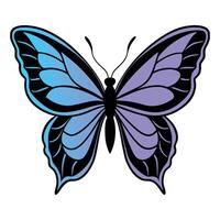 Gorgeous Butterfly Illustration with Isolated Butterflies in Cute Clipart Style vector