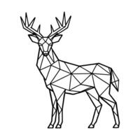 Abstract Wildlife Shapes in Polygon Form vector