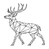 Stylized Wildlife in Geometric Form vector