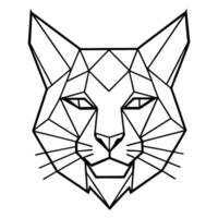 Artistic Low Poly Animal Graphics vector