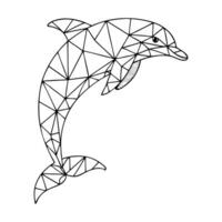 Sublimation Design with Polygon Animal Shapes vector