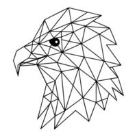 eagle Stylized Polygon Animal Graphic Design vector