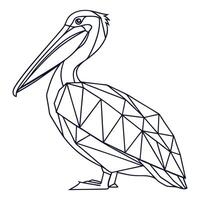 Wildlife Graphics in Geometric Polygon Style vector