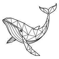 Graphic Polygonal Wildlife Design vector