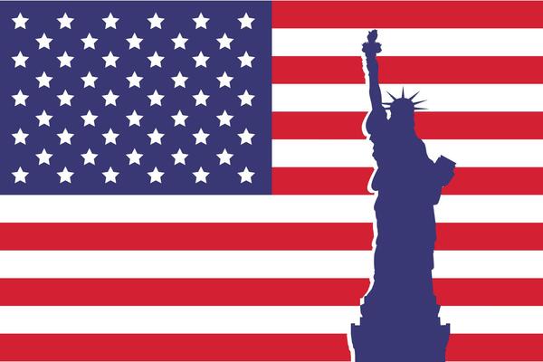 Independence Day banner design. USA flag with 4th of July. illustration template.