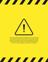 Caution Warning Sign Background Design vector